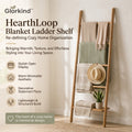 Glorkind™ HearthLoop Blanket Ladder Shelf