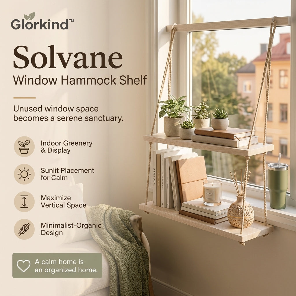 Glorkind™ Solvane Window Hammock Shelf