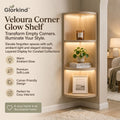 Glorkind™ Veloura Corner Glow Shelf