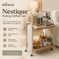 Glorkind™ Nestique Rolling Coffee Cart