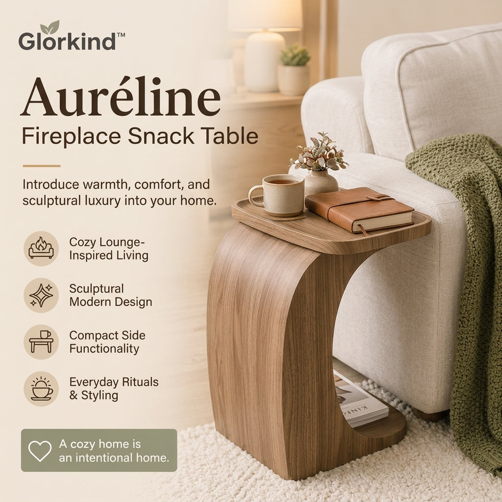 Glorkind™ Auréline Fireplace Snack Table